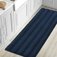 thumbnail image 1 of PrimeBeau Luxurious Plush Absorbent Chenille Shaggy Rug, Navy, 59" x 20", Non-Slip Backing, 1 Count, 1 of 7
