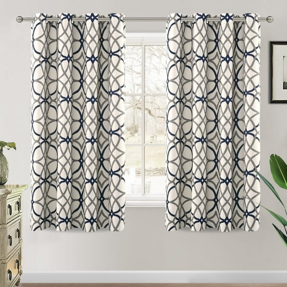 PrimeBeau Living Room Thermal Insulated Privacy Blackout Curtains, 52" x 63" (2 Panels)