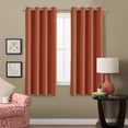 thumbnail image 1 of PrimeBeau Full Blackout Shade,Ultra Soft and Sleep Well Kids Room Curtains with 8 Grommets per Panel) - Set of 1 - 52 by 63 inch Long - Orange Ochre, 1 of 7
