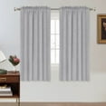 thumbnail image 1 of PrimeBeau Natural Linen Blended Rod Pocket Curtains Privacy Added Semi Sheer Window Curtain Drapes Textured Flax Curtains(52" W x 63" L, Dove), 1 of 4