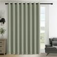 thumbnail image 1 of PrimeBeau Noise Reducing Extra Wide Blackout Curtain, Single Layer Design (100x84-Inch, Sage, 1 Panel), 1 of 6