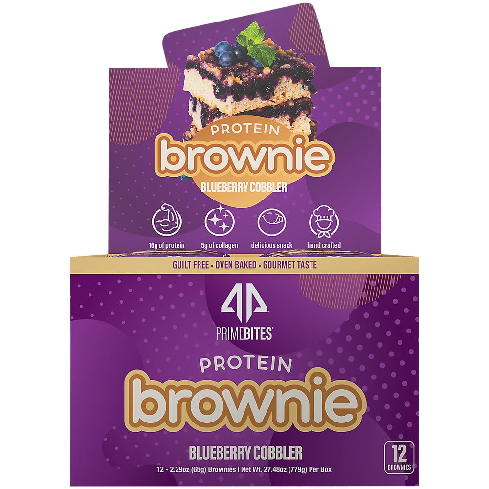 Alpha Prime Protein Brownies Blueberry Cobbler 65g