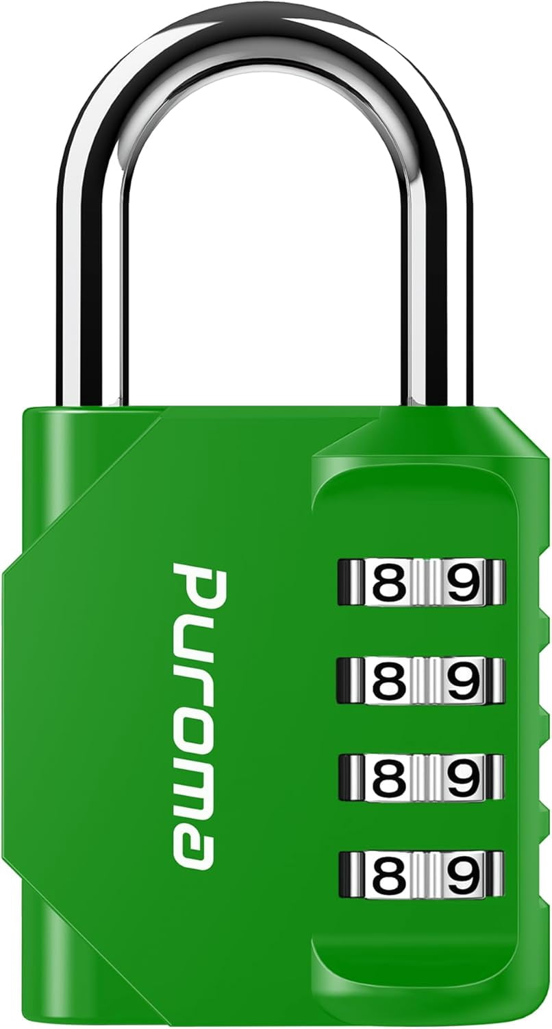 PrimeCook Shop 1 Pack Combination Lock for Locker 4 Digit Outdoor ...