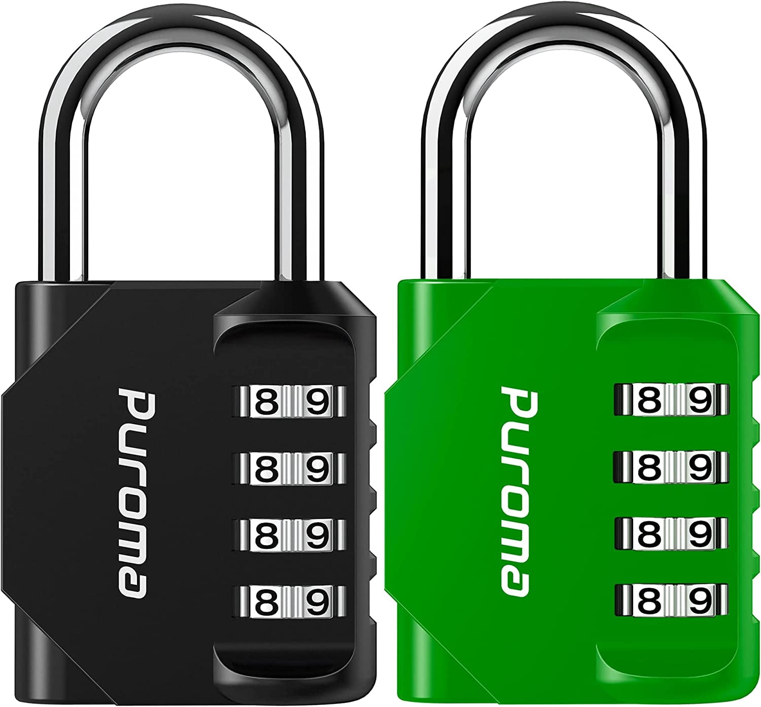 PrimeCook Shop 2 Pack Combination Lock for Locker 4 Digit Outdoor ...