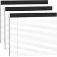 thumbnail image 1 of PrimeCook Shop 3 Pack Legal Pads 11 x 9.5 College Ruled White Paper Note Pad Narrow Ruled 30 Sheets Notepads Perforated Writing Pad Clear Print Horizontal Pads of Paper, 1 of 14