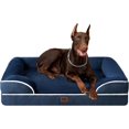 thumbnail image 1 of PrimeCook Shop Orthopedic XL Dog Beds, Waterproof Memory Foam Dog Bed for Extra Large Dogs, Non-Slip Bottom and Egg-Crate Foam Big Pet Couch Bed with Washable Removable Cover, Navy, 1 of 17