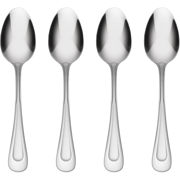 PrimeCook Shop Satin Sand Dune Everyday Flatware Teaspoons, Set of 4