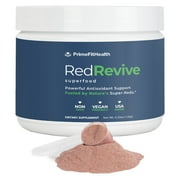 PrimeFitHealth RedRevive Superfood - Antioxidant-Rich Blend with Beet Root, Acai and Hibiscus - 30 Servings, 120g