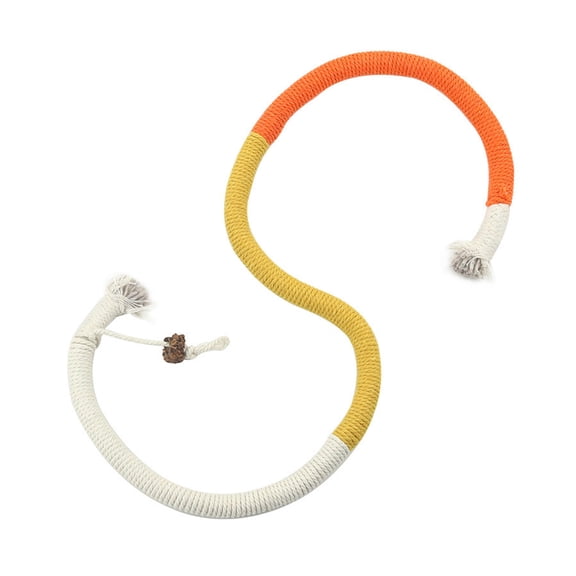 PrimeGo Cat Chew Rope Cotton Rope Cat Chew Toy Safe Teeth Cleaning Toy Interactive Kitten Nip Toy for Hunting Instinct Stimulation Boredom Relief