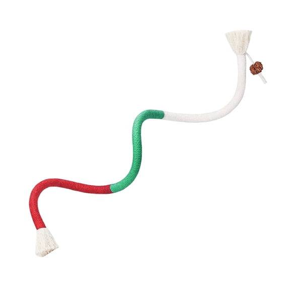 PrimeGo Cat Chew Rope Toy Cotton Rope Chew Toy Safe Tooth Cleaner Kitten Nip Toy for Teeth Cleaning Indoor Cats Exercise And Interactive Play