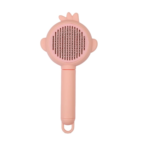 PrimeGo Cat Hair Brush Self Cleaning Dog Slicker Brush for Grooming And Shedding Cute Pet Hair Remover Tool with Release Button for Cats Dogs Rabbits