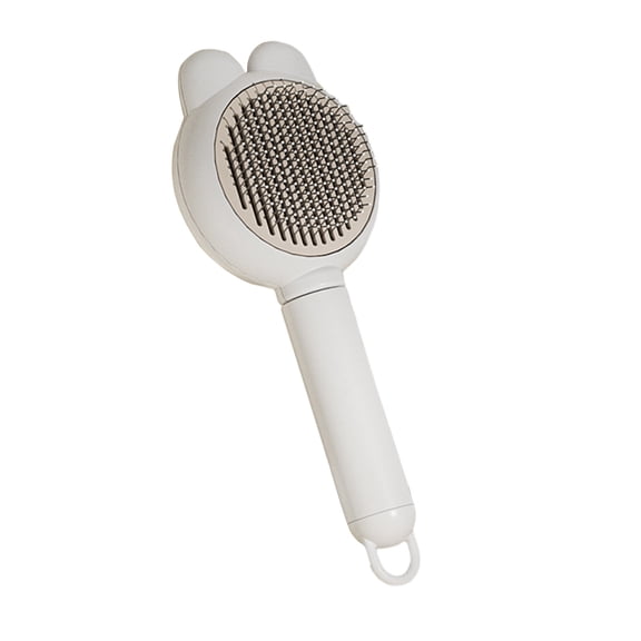 PrimeGo Cat Hair Brush Self Cleaning Dog Slicker Brush for Grooming And Shedding Cute Pet Hair Remover Tool with Release Button for Cats Dogs Rabbits