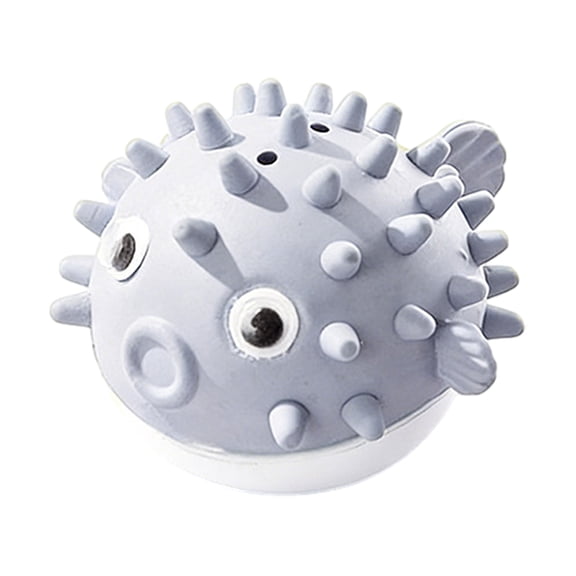 PrimeGo Catnip Ball Cat Toy Pufferfish Ball Rotatable Lick Toy Rubber Interactive Chew Toy Kitten Teething Ball for Indoor Cats Teeth Cleaning Entertainment