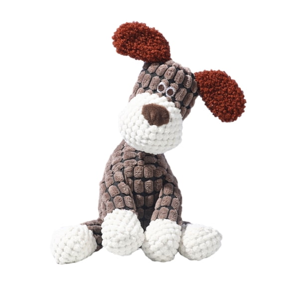 PrimeGo Dogs Indestructible Plush Toy Stuffed Animal Squeaky Chew Toy Puppy Teething Toy for Small Medium Large Dogs Aggressive Chewers