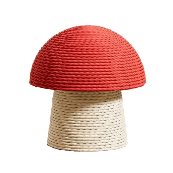 PrimeGo Mushroom Cat Scratching Post Sisal Rope Mushroom Cat Scratcher Interactive Vertical Cat Climbing Tree And Scratching Toy for Indoor Kittens Adult Cats