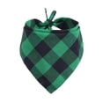 thumbnail image 1 of PrimeGo Plaid Triangle Towel Pet Scarf Soft Comfortable to Wear Fine Workmanship Water Absorbent Pet Neck Scarf for Dogs, 1 of 8