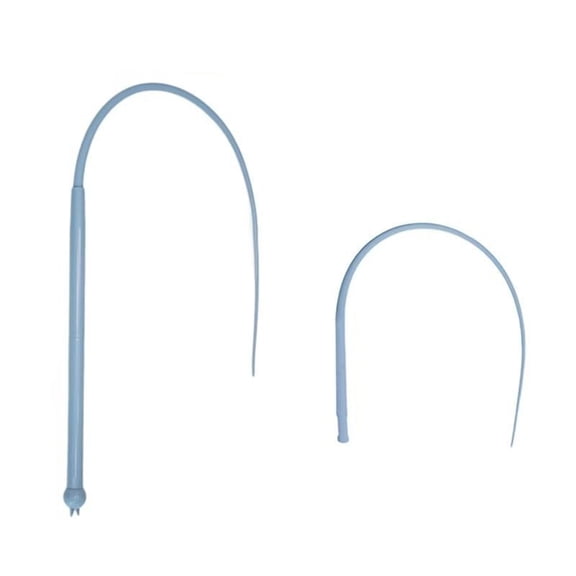 PrimeGo Teaser Stick Silicone Cat Wand Toy Mouse Tail Shape Soft Scratch Resistant Bite Resistant Interactive Cat Teaser Cat Habit Toy