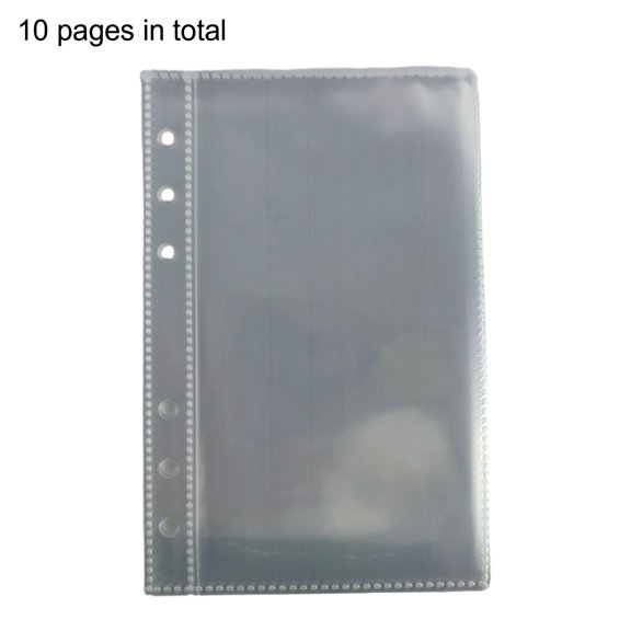PrimeGo Zipper Binder Transparent Window Design Star Pattern PVC Cover Card Organizer with Multiple Slots Portable Card Holder Binder for Idol Cards Photo Storage