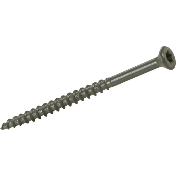Primeguard Deck Screw Star Drive - Rust and Corrosion Resistant - 1-1/4 In, Steel, Silver