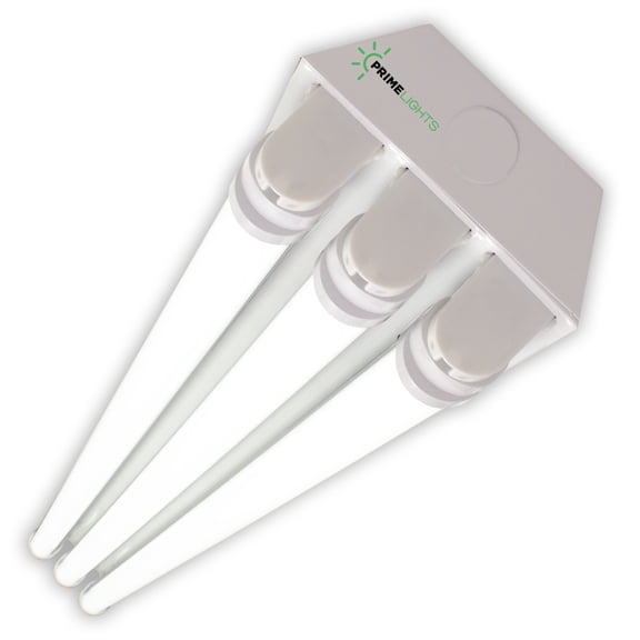 PrimeLights 4ft. LED 3 Lamp BOLT GEN 2.0: Brighter, Most Efficient, Sleeker - 60W Frosted LEDs 10,800 Lumens