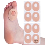 PrimeMed Pedi-pads Non-Slip 1/8in Corn & Callus Remover with 100 Brown Felt Callus Pads, 100 Count