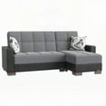 thumbnail image 1 of Modern Upholstered Convertible Chaise Lounge with Storage, 80.3” x 68.8”, Firm Cushions, 1 of 5