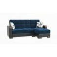 thumbnail image 1 of Modern Upholstered Convertible Chaise Lounge with Storage - 80.3" x 68.8", 1 of 11