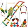 thumbnail image 1 of Prime Pets 13Pcs Bird Parrot Toys for Cockatiel Conure Finches, Bird Parakeet Cage Swing Hanging Toys, 1 of 8