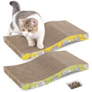 Beatrise Angled Cat Scratching Post with Perch - Walmart.com