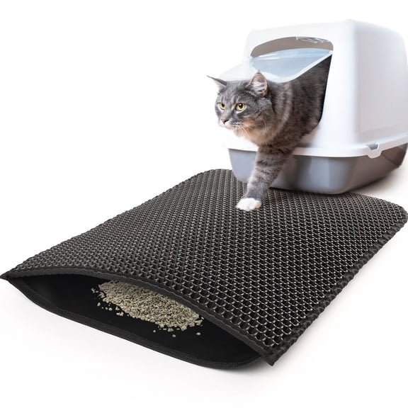 Prime Pets Cat Litter Trapping Mat, Waterproof Kitty Litter Trapper Pad, 24x15 in
