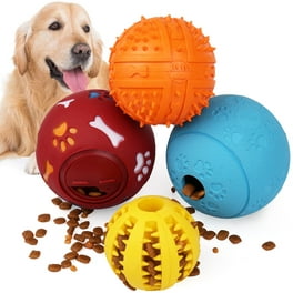 RNKR Large Dog Treat Ball, Dog IQ Puzzle Toy, Interactive Food Dispenser to  Slow Feed Best Toy for Training and Play-Blue 