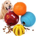 PrimePets Dog Treat Ball, AIF4 4 Pack Interactive Food Dispensing Puppy