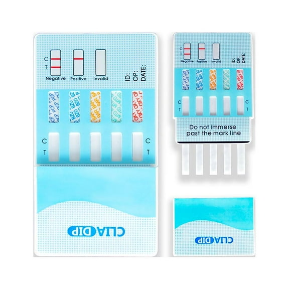 PrimeScreen 10 Panel Dip Card Drug Test WDOA-4105 (5 Pack)