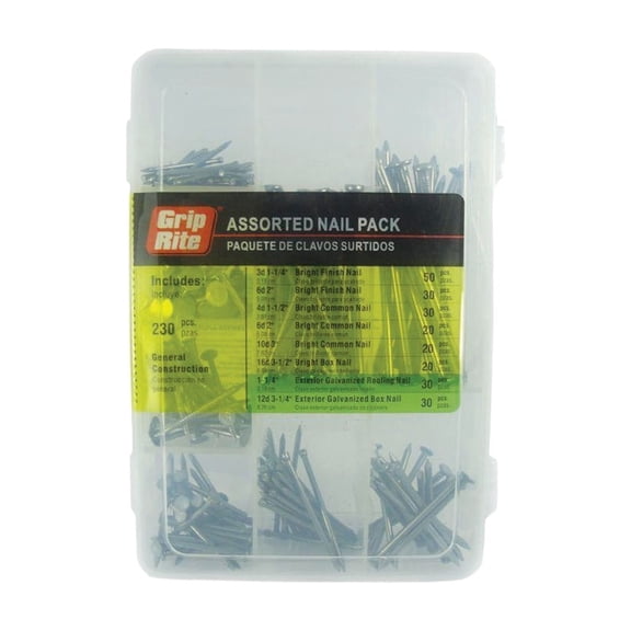 PrimeSource Do it 230-Piece Assorted Nail Multipack - Pack of 6
