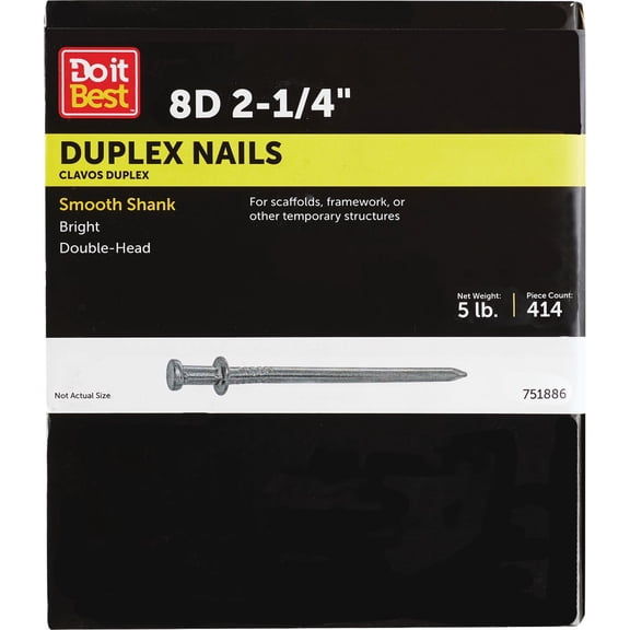 PrimeSource Do it Duplex Framing Nail - Pack of 8