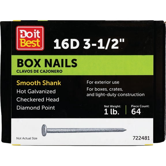 PrimeSource Do it Hot Galvanized Box Nail - Pack of 2