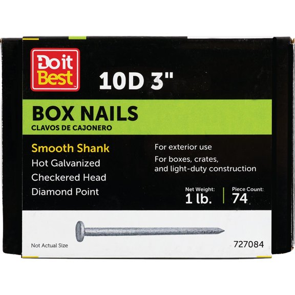 PrimeSource Do it Hot Galvanized Box Nail - Pack of 4