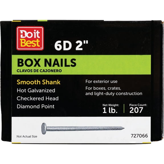 PrimeSource Do it Hot Galvanized Box Nail - Pack of 4
