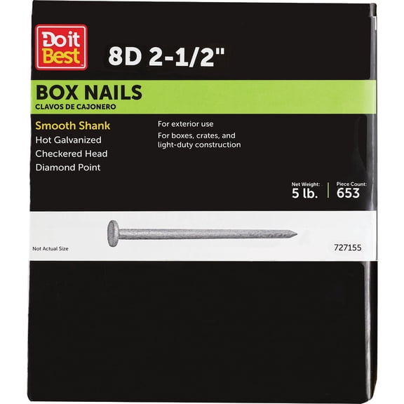 PrimeSource Do it Hot Galvanized Box Nail - Pack of 6
