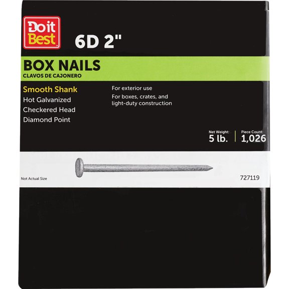 PrimeSource Do it Hot Galvanized Box Nail - Pack of 8