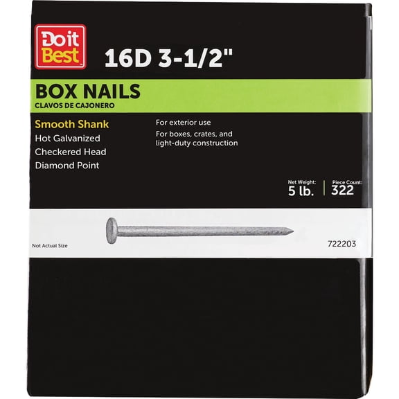 PrimeSource Do it Hot Galvanized Box Nail - Pack of 8