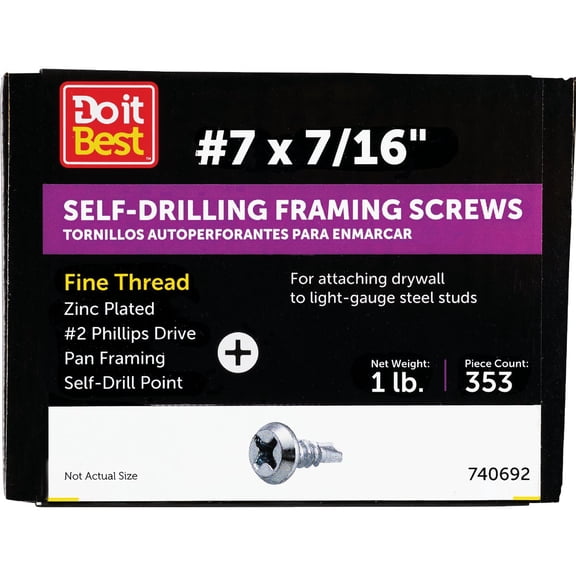 PrimeSource Do it Self-Drill Point Framing Screw - Single Pack