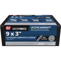 PrimeSource Grip-Rite DeckForce Composite Deck Screws, Case of 12
