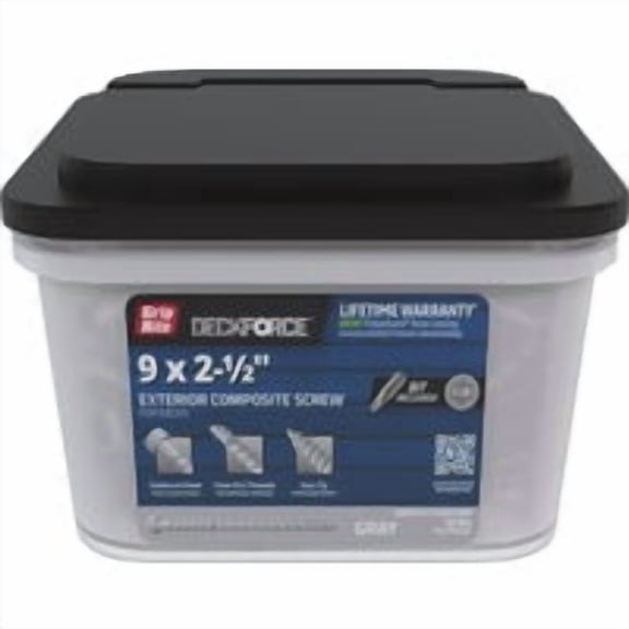 PrimeSource Grip-Rite DeckForce Composite Deck Screws - Pack of 10