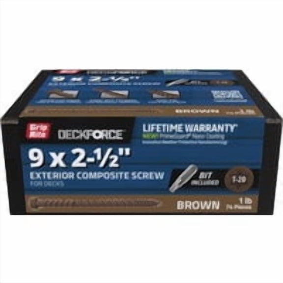 PrimeSource Grip-Rite DeckForce Composite Deck Screws - Pack of 2 Contractor Value Pack