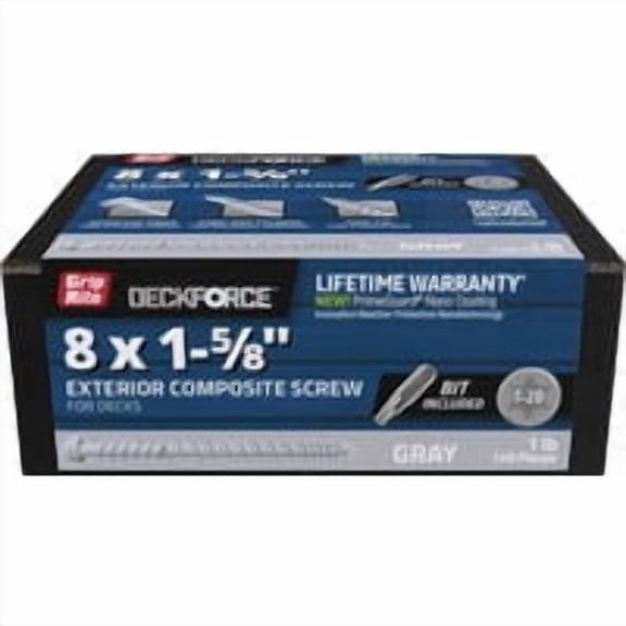 PrimeSource Grip-Rite DeckForce Composite Deck Screws - Pack of 6 Value Multipack