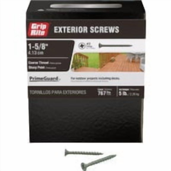 PrimeSource Grip-Rite PrimeGuard Exterior Screws, Case of 8