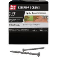 PrimeSource Grip-Rite PrimeGuard Exterior Screws, Case of 8