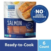 PrimeWaters Atlantic Salmon, Traceable and Responsibly Raised*, Frozen 30 oz (6 Count, 5 oz Portions)