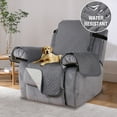 thumbnail image 1 of PrimeBeau Reversible Quilted Waterproof Recliner Pet Cover Protector, Gray, 1 of 7